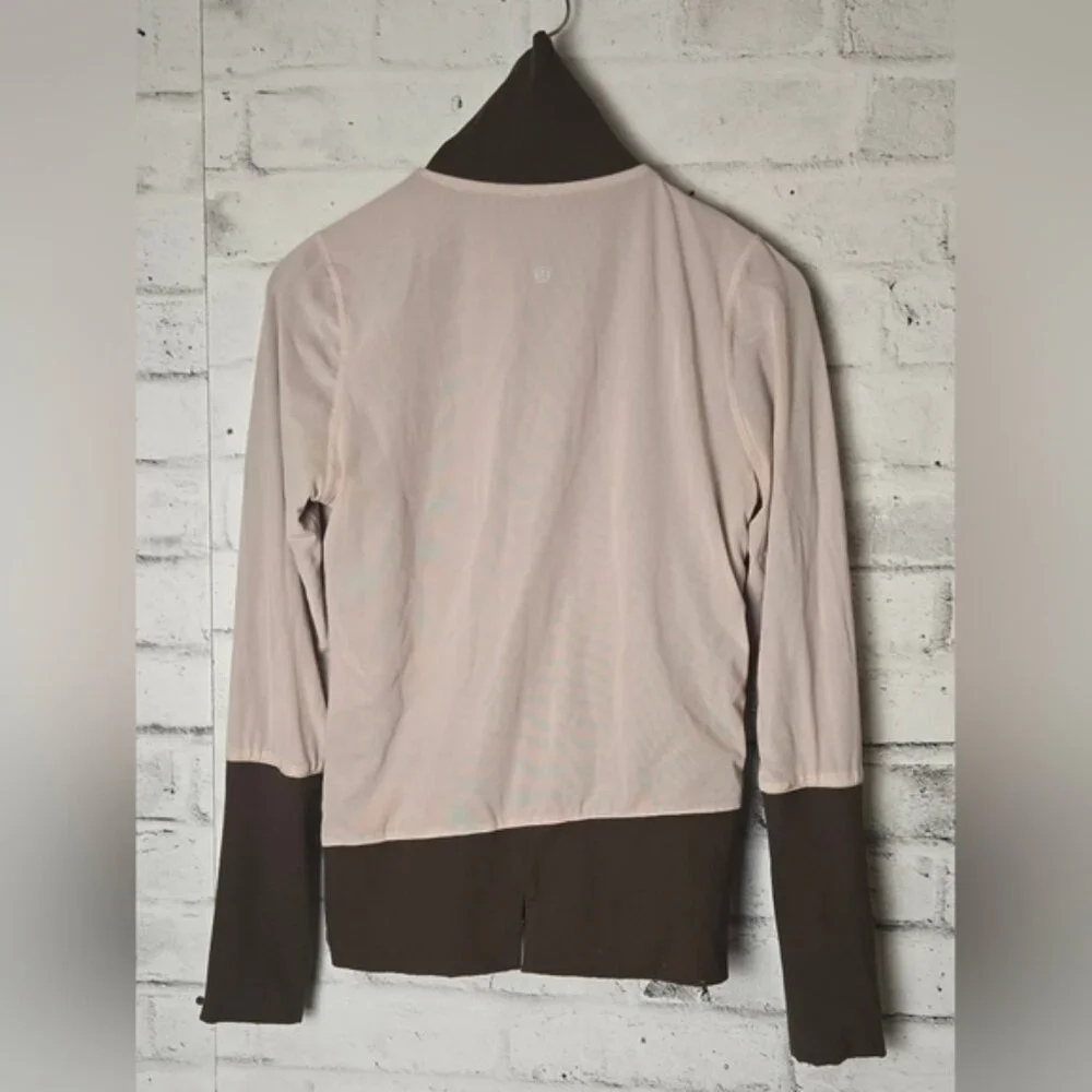 Lululemon Global Brown Zip Jacket Women’s Athleisure Activewear - Reversible - Picture 3 of 7